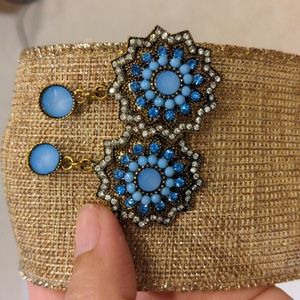 Blue dangle earrings